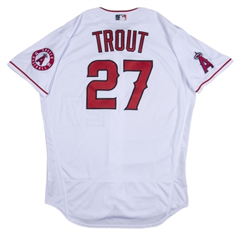 2020 Mike Trout Game Used & Photo Matched Los Angeles Angels White Jersey - Matched 9/18/20 (MLB Authenticated & Sports Investors LOA)